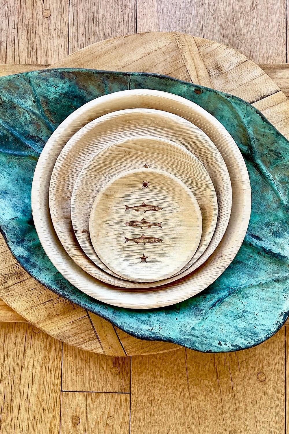 All Season Plates - Stacked Fish