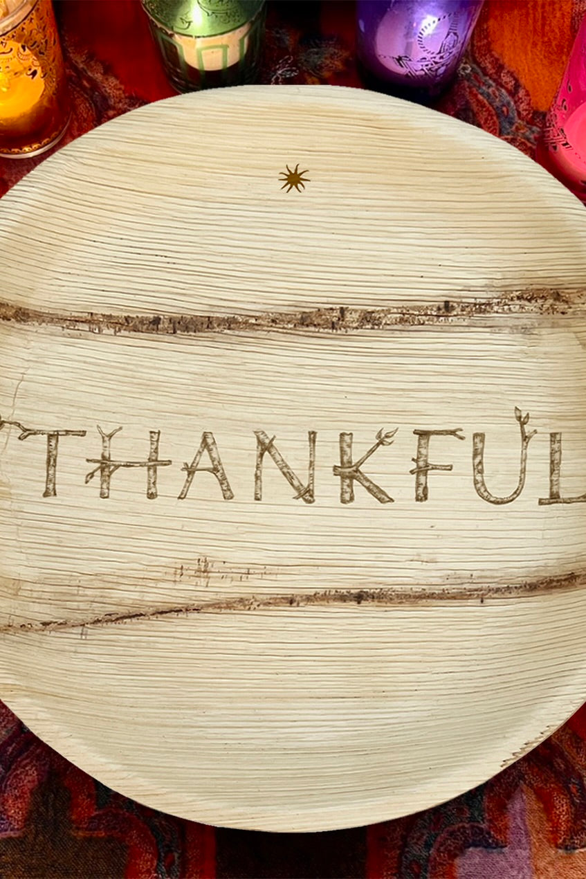 Winter Seasonal Plates - THANKFUL