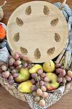 All Season Plates - Block Print Wreath