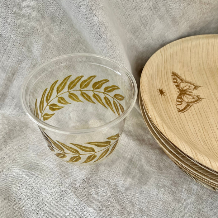 maaterra cups | Honey Leaves | 8 & 24 Cups Per Pack