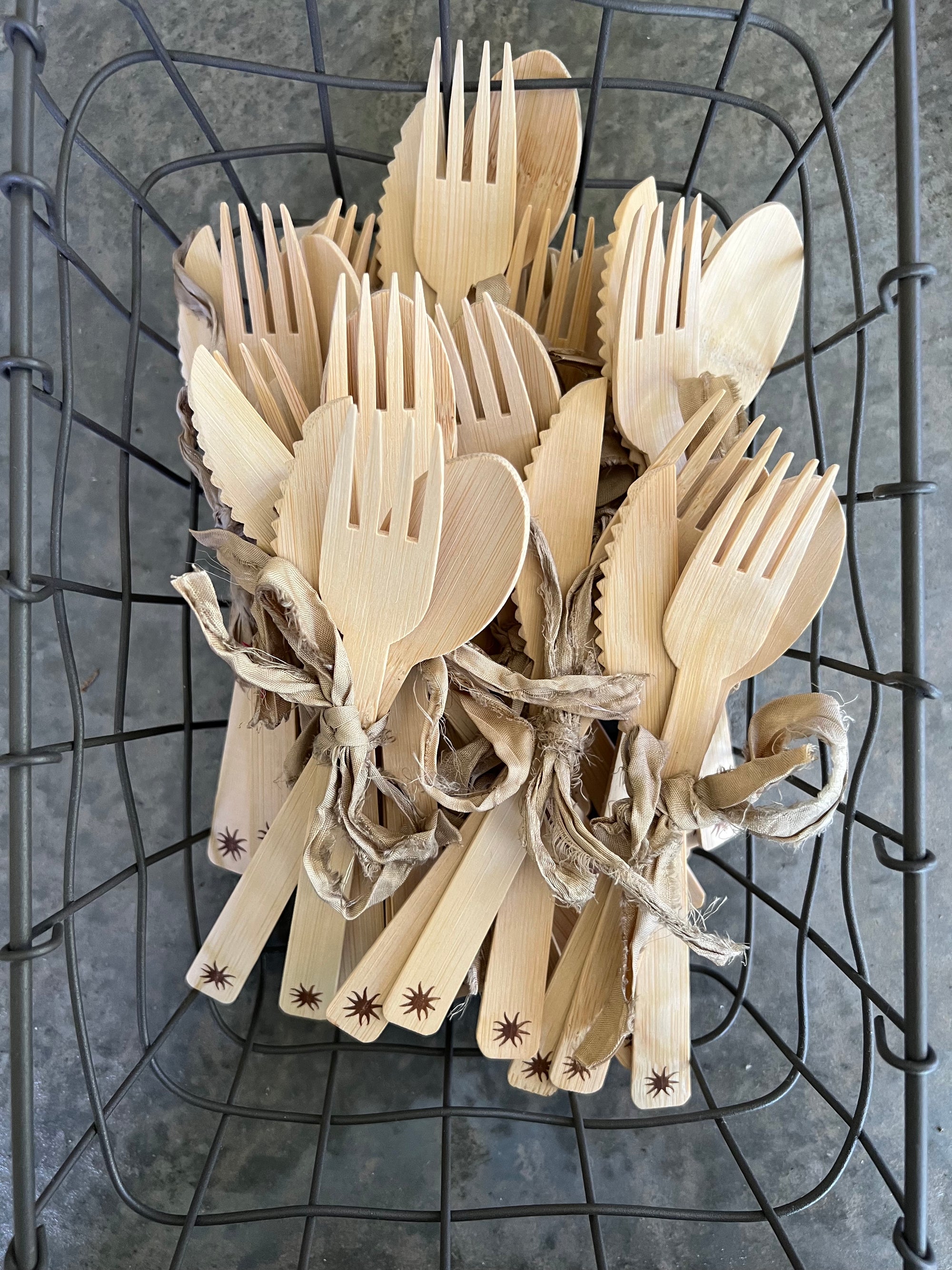 maaterra compostable bamboo utensils
