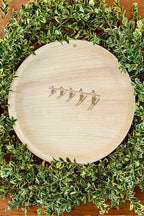 maaterra palm leaf compostable plate with High Five Design