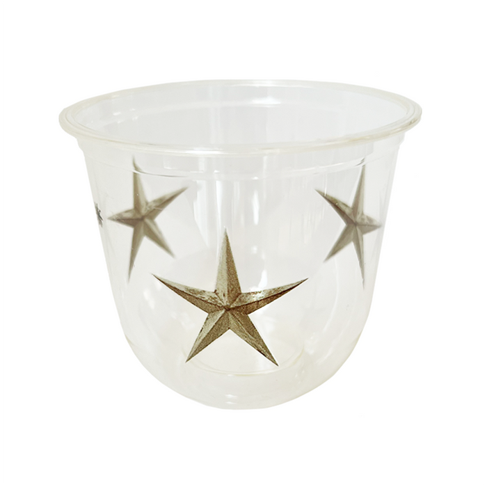 maaterra compostable cup with treasured star design on a white background