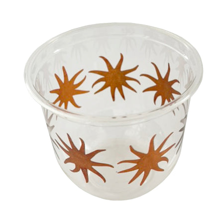 maaterra compostable cups with maaterra sun on a white background
