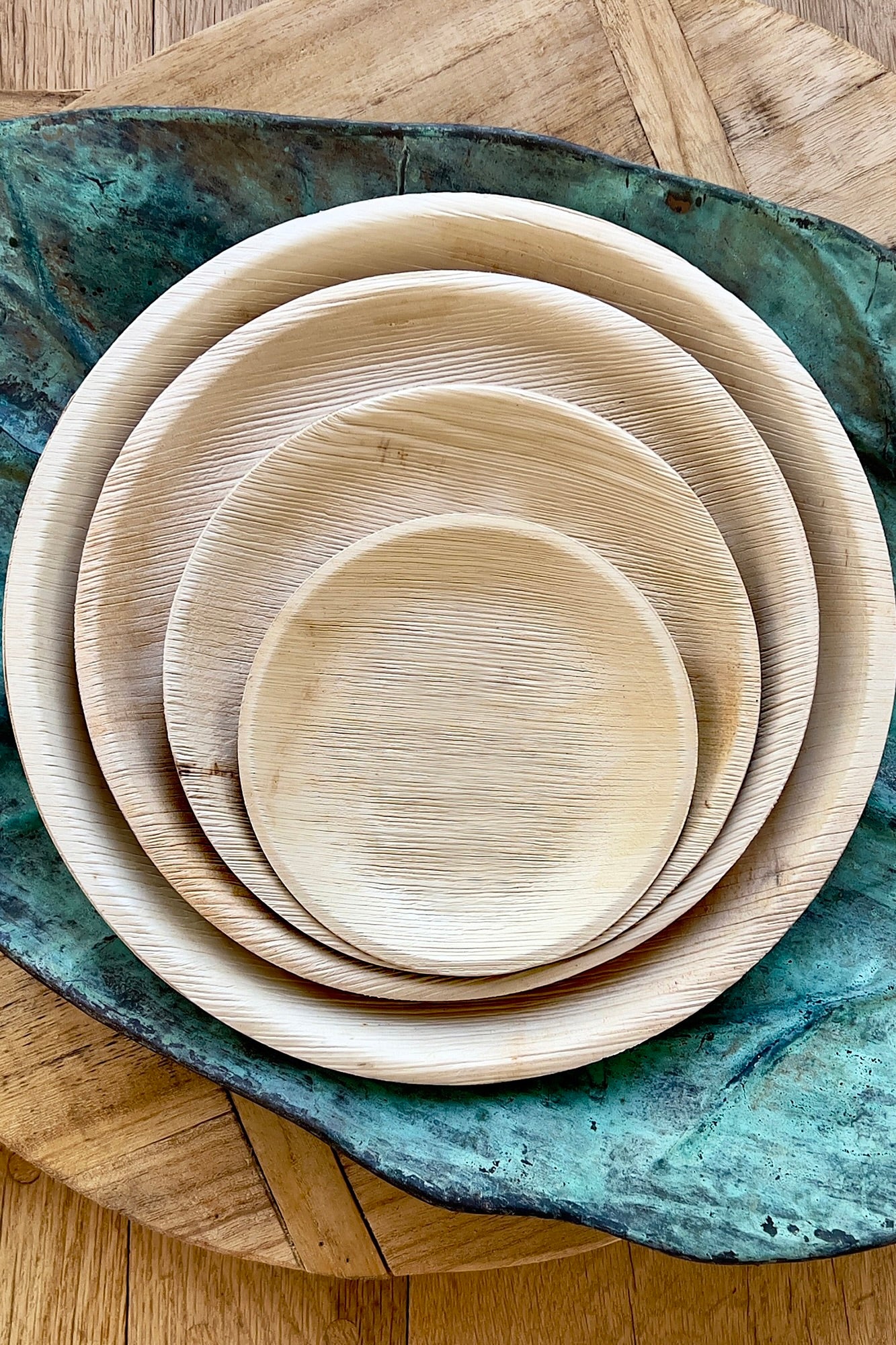 maaterra compostable palm leaf plates.