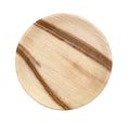 White background. maaterra compostable palm leaf plates.