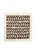 White Background. maaterra sustainable cocktail napkins with honey leaves design.