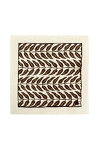 White Background. maaterra sustainable cocktail napkins with honey leaves design.
